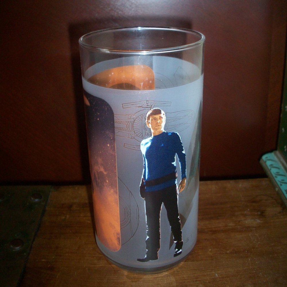 Star Trek Spock Collectible Drinking Glass Tumbler Burger King 2008 Paramount